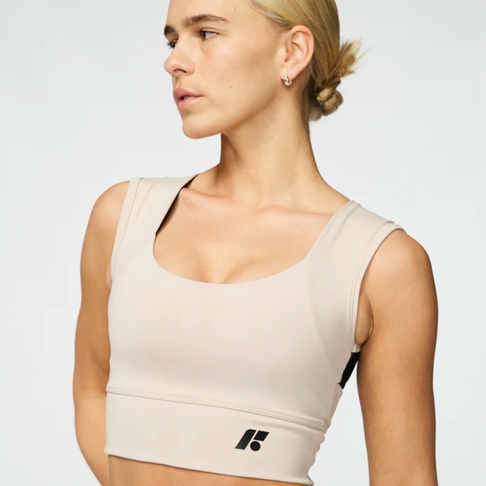 Women's Beige Sports Bra